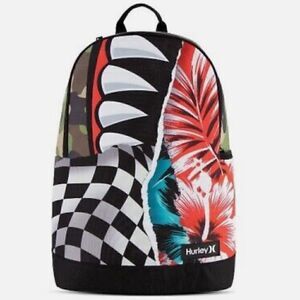Hurley Multicolor Print Mash Up Graphic Backpack